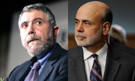 Paul Krugman and Ben Bernanke, two of the nation&amp;#039;s leading economists, may have to agree to disagree over how to use the Fed to create jobs.