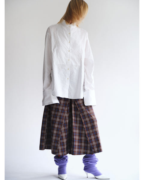 White Oversized Evening Shirt