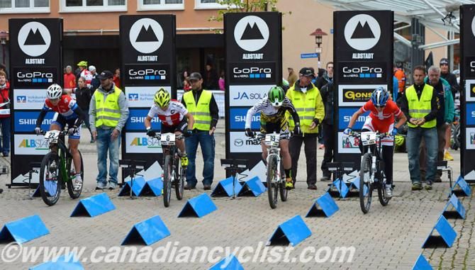 The start of 1/4 final, heat 4 in Albstadt