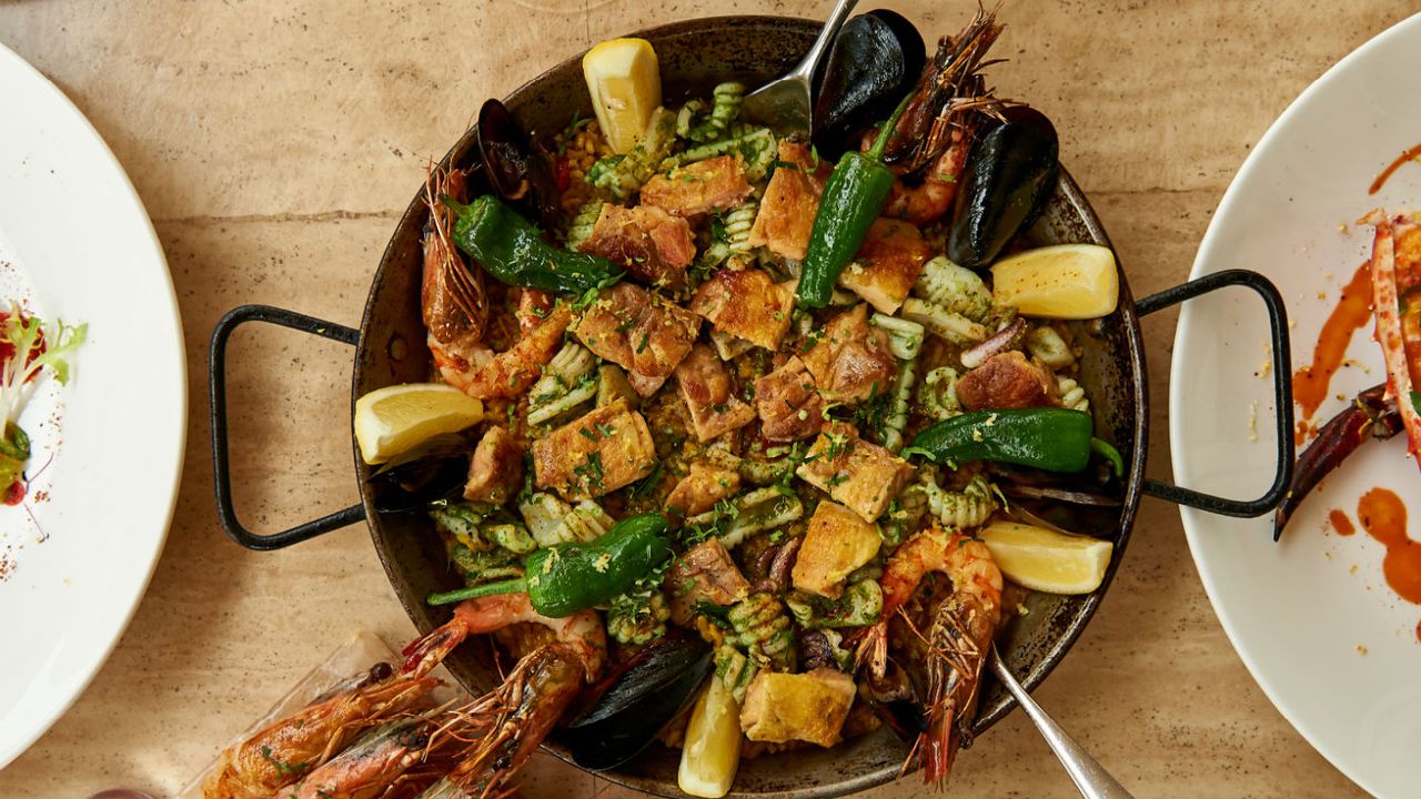 Seafood and chicken paella from the One&amp;amp;Only The Palm Dubai 