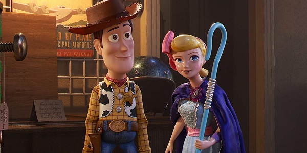 Woody and Bo Peep in Toy Story 4 Pixar