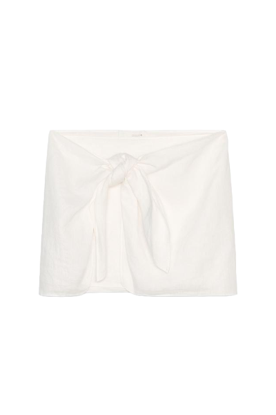 ZARA, Zw Collection 100% Linen Short Skirt