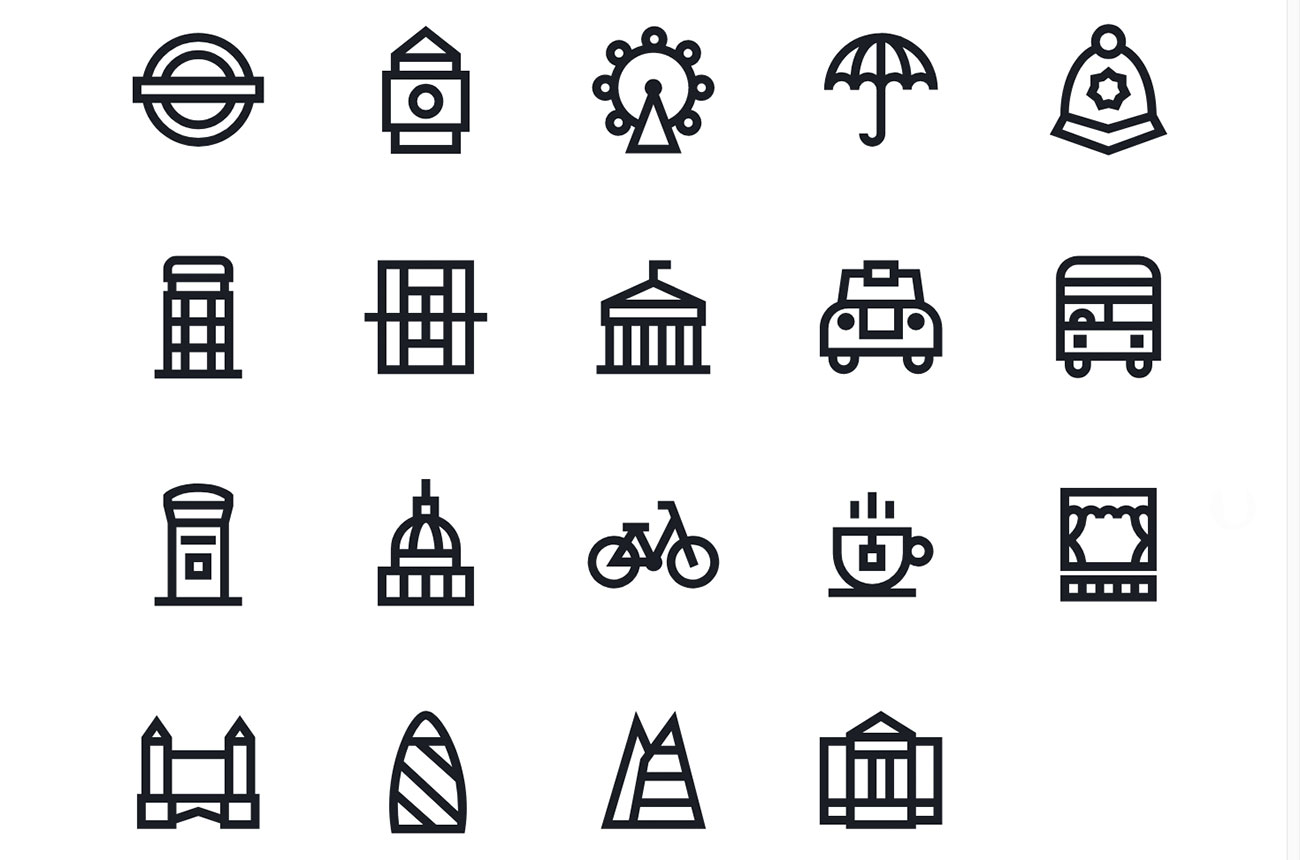 Free icons: Citysets