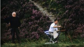 Prince Charles sketching in Balmoral, Scotland, 1984 circa. (Photo by Georges De Keerle/Getty Images)