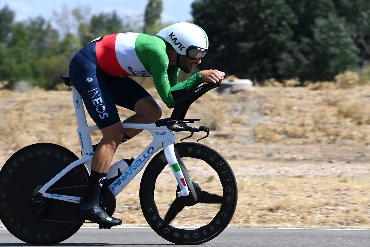 Filippo Ganna rides to victory on stage 10 of the 2023 Vuelta a España