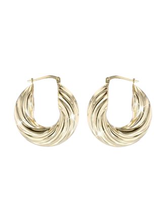 18ct Gold Vermeil on Silver Chunky Hoops