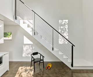staircase going up at Hem House by Future Firm In Chicago