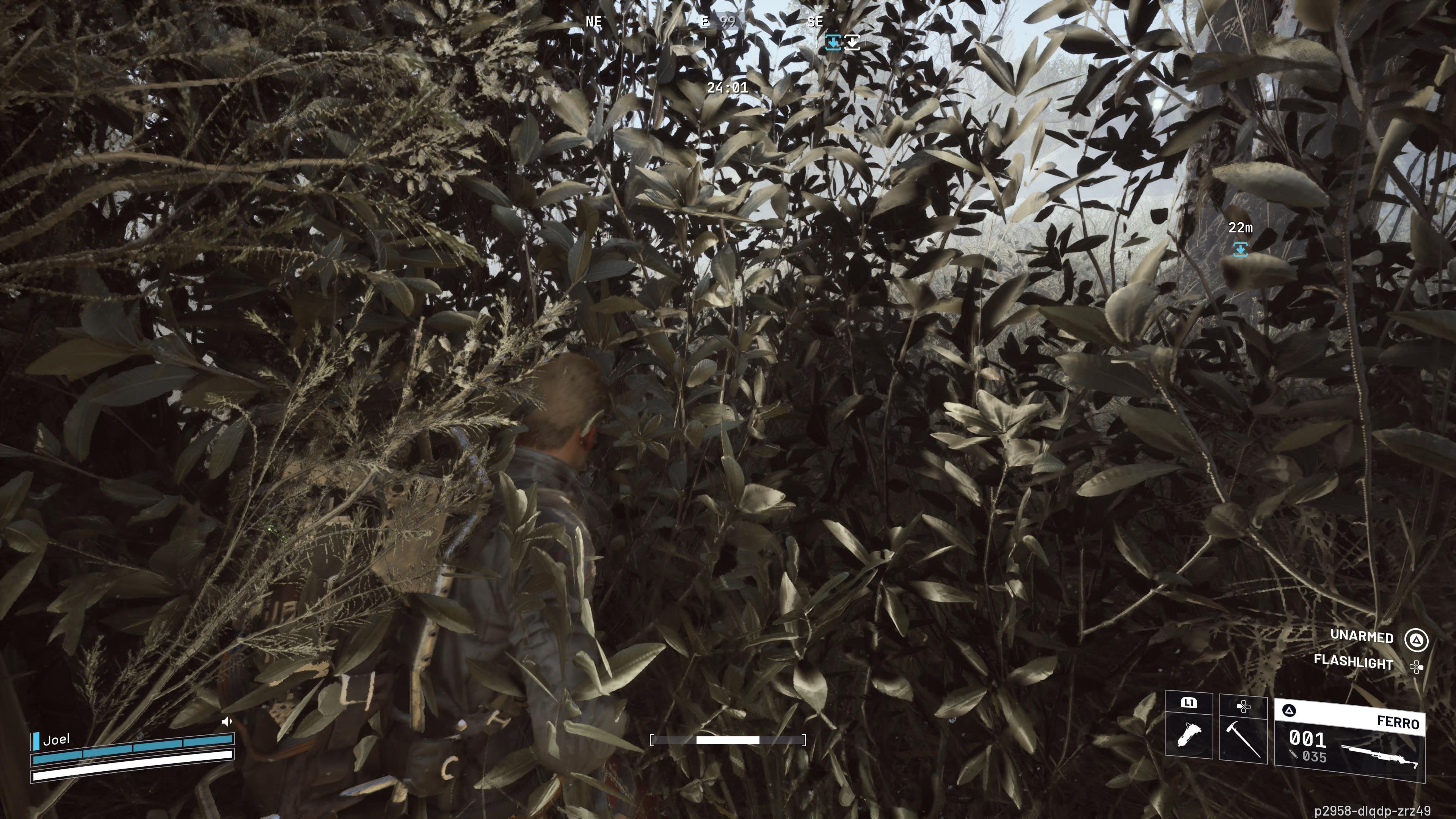 A player hides in a bush in Arc Raiders