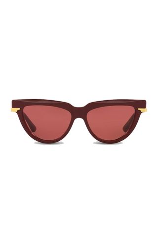 bottega veneta red sunglasses