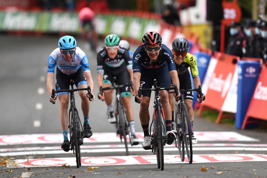 Richard Cararpaz (Ineos Grenadiers) take second on stage 1 at the Vuelta