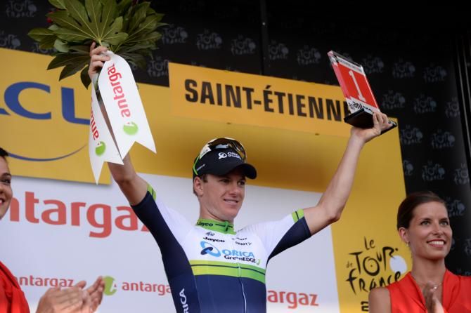 Simon Clarke (Orica-GreenEdge) collects his second most combative prize of his career