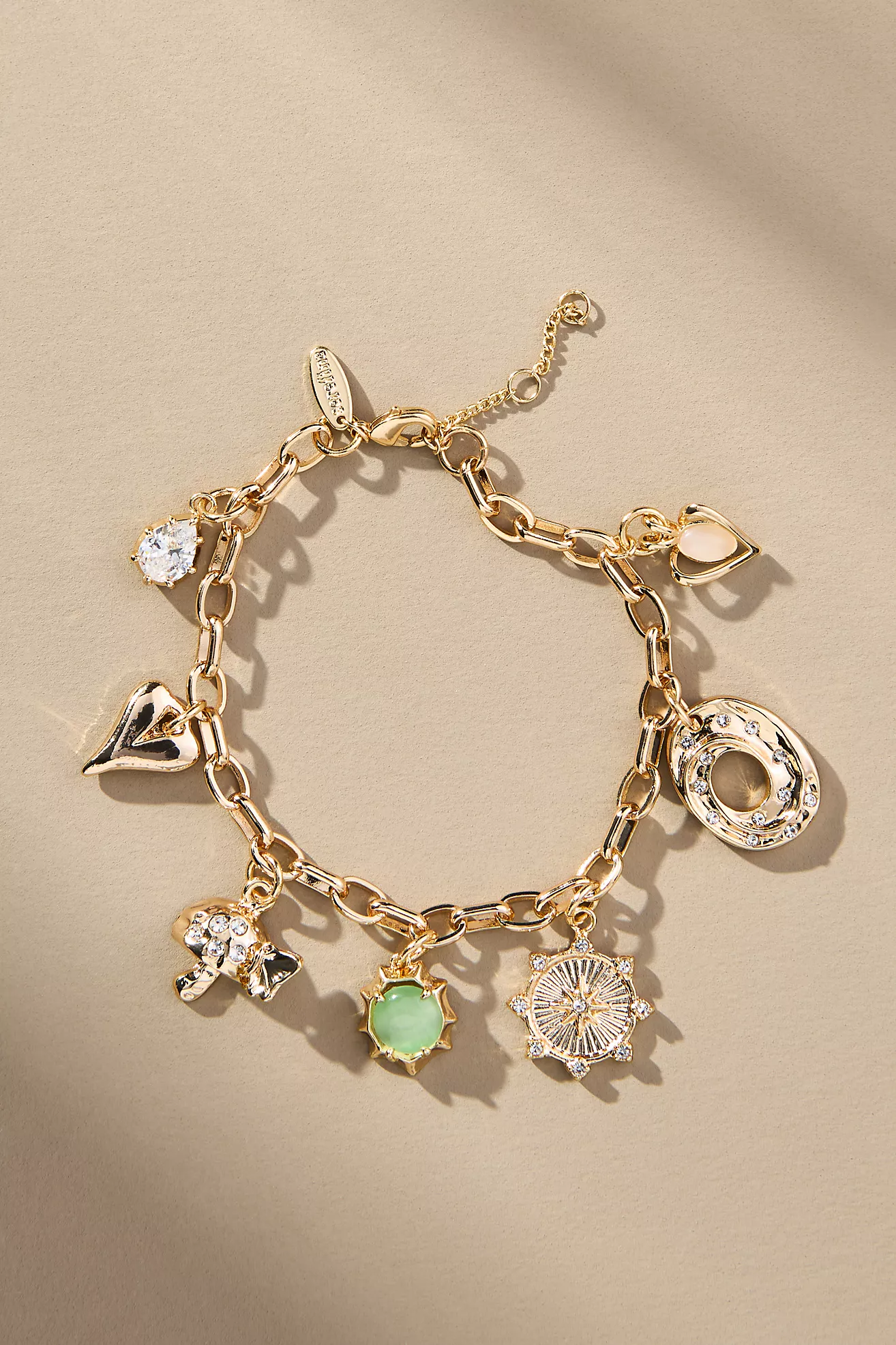 Mixed charm bracelet