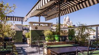 Hôtel Rochechouart has a rooftop bar with great views of Paris