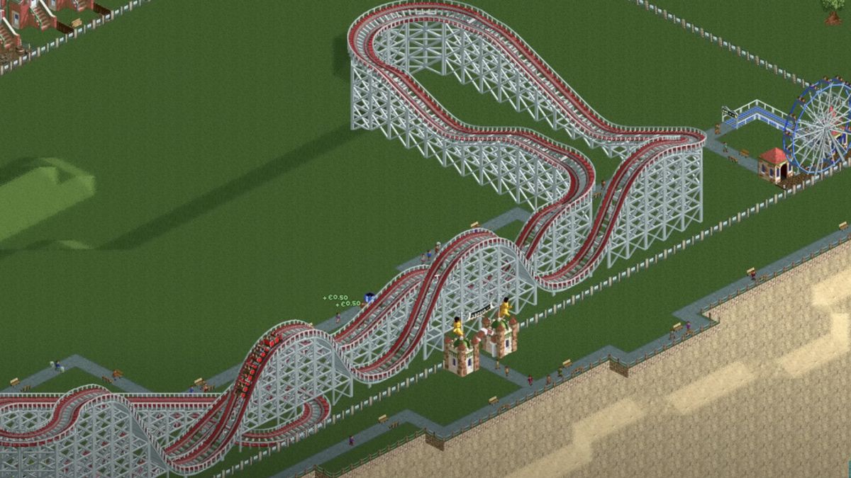 Coaster in Rollercoaster Tycoon