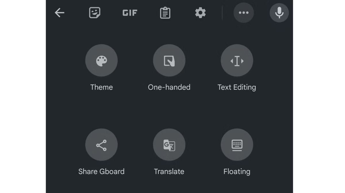 Gboard customization menu pre-update