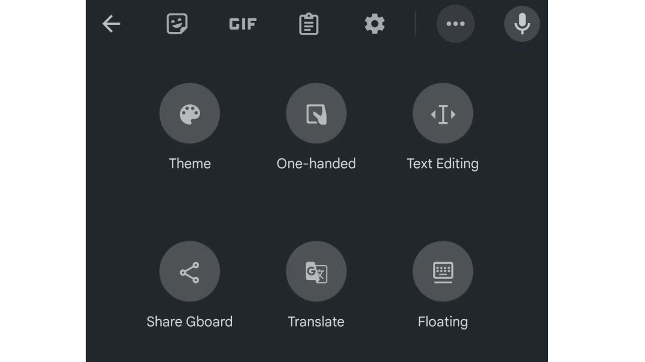 Gboard customization menu pre-update