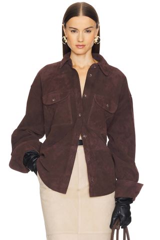 Suede Overshirt