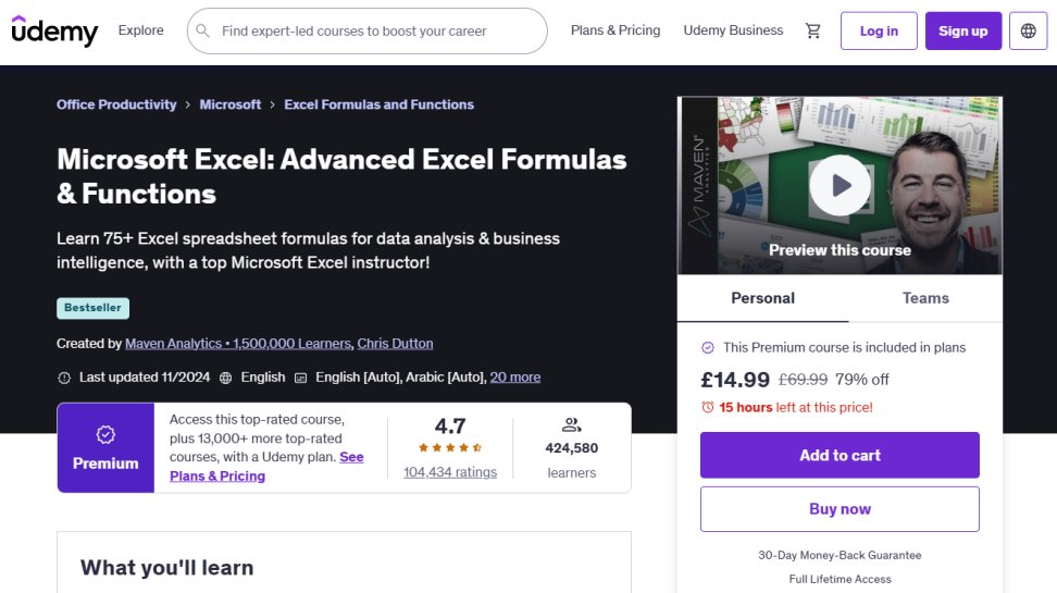 Udemy website screenshot (May 2025)