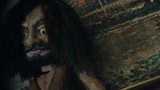 A Charles Manson puppet in Chaos: The Manson Murders