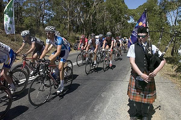 The men's road race had a Scottish flavour at the top of Mt.Buninyong.