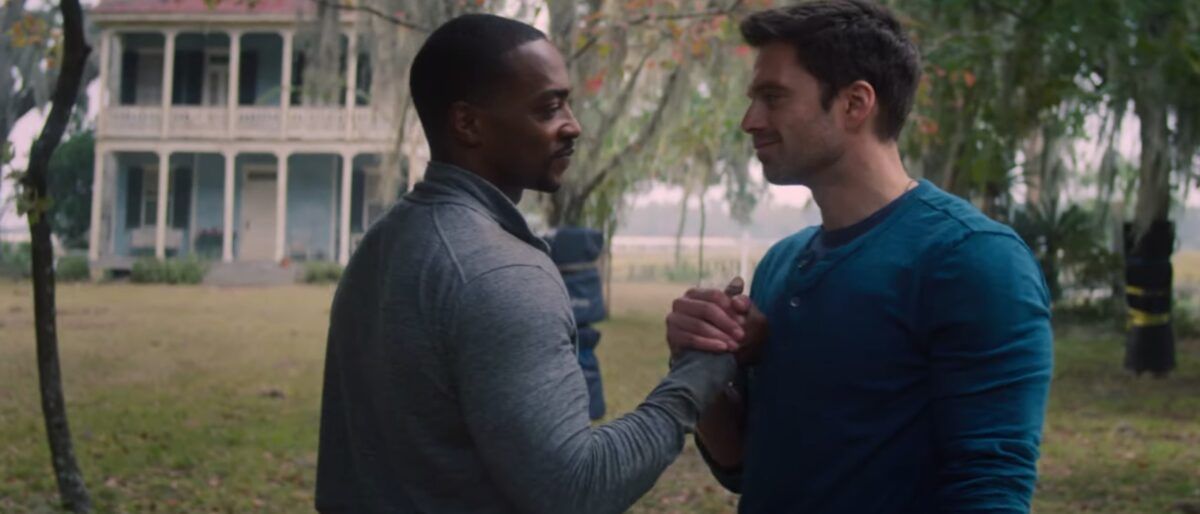 Anthony Mackie and Sebastian Stan in The Falcon and the Winter Soldier