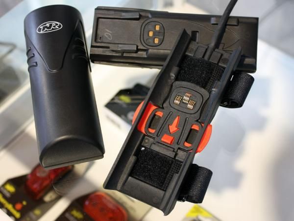 Niterider will initially offer the Pro LED lights with six-cell and eight-cell Li-ion batteries, though a lighter four-cell unit will likely be available in early 2010. All of the batteries mate to a new quick-change cradle for faster transition times, cheaper replacement battery costs, and easier frame mounting.