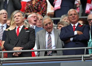 Arsenal Owner Stan Kroenke (left) has faced renewed protests from the club's supporters.