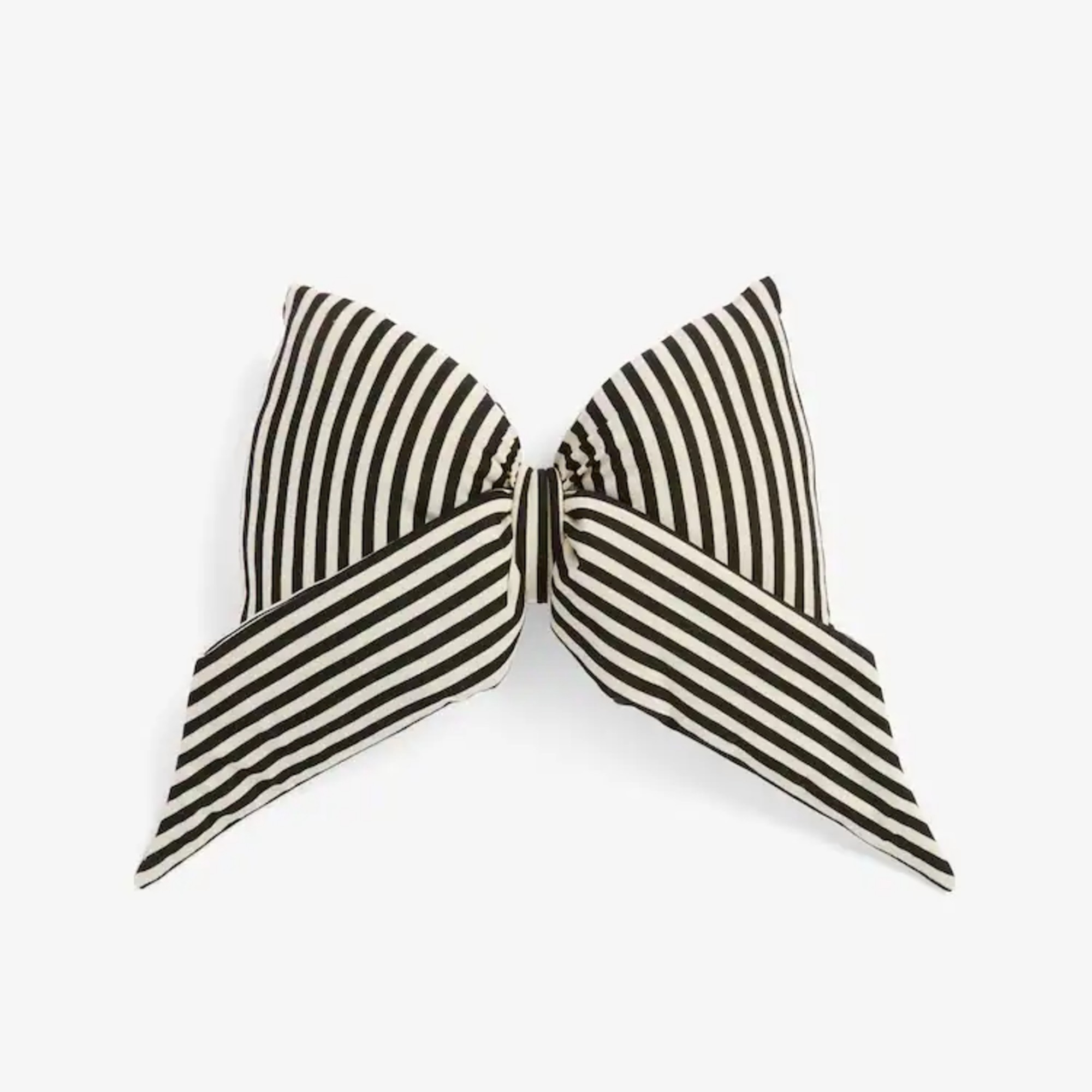 Next Black White 3D Stripe Bow Cushion