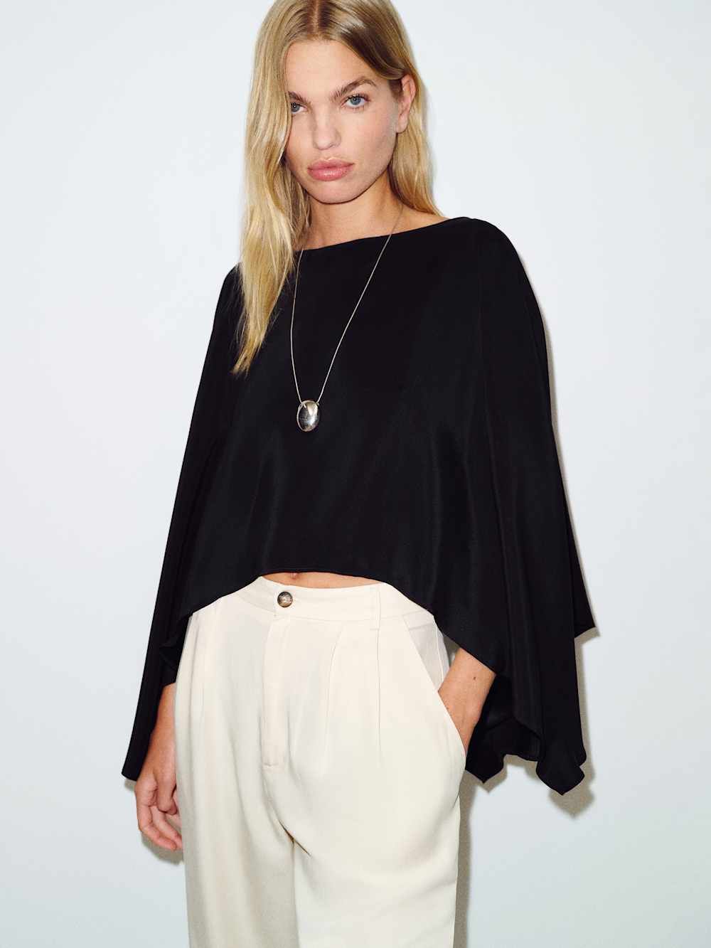 Aime Silk Cape