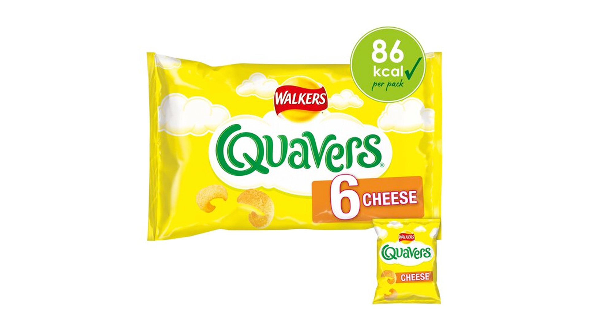 Walkers Quavers are a healthy packet of crisps