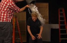 Conan O'Brien takes the Ice Bucket Challenge, with a twist