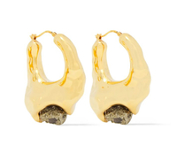 MARNI Gold-tone pyrite earrings | was $868, now $218 | was £689, now £172