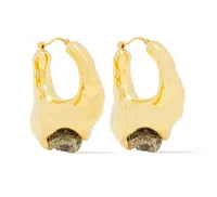 MARNI Gold-tone pyrite earrings | was $868, now $218 | was £689, now £172