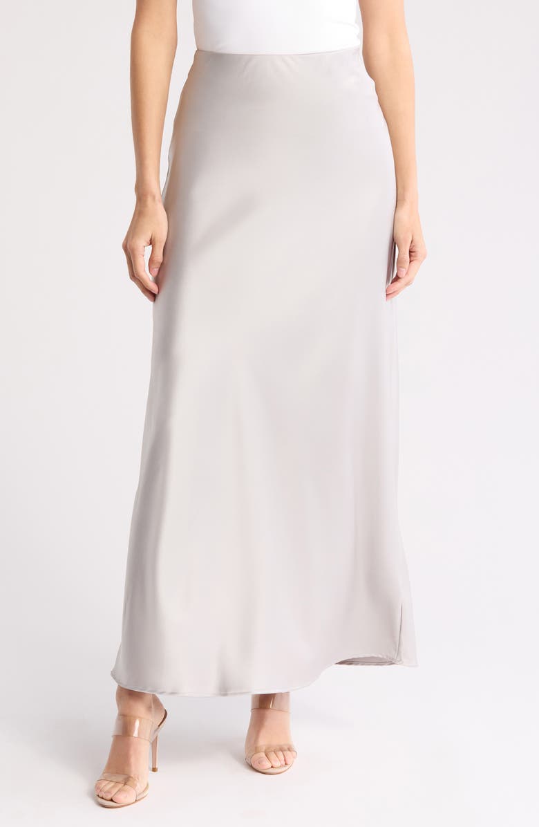 Satin A-Line Skirt