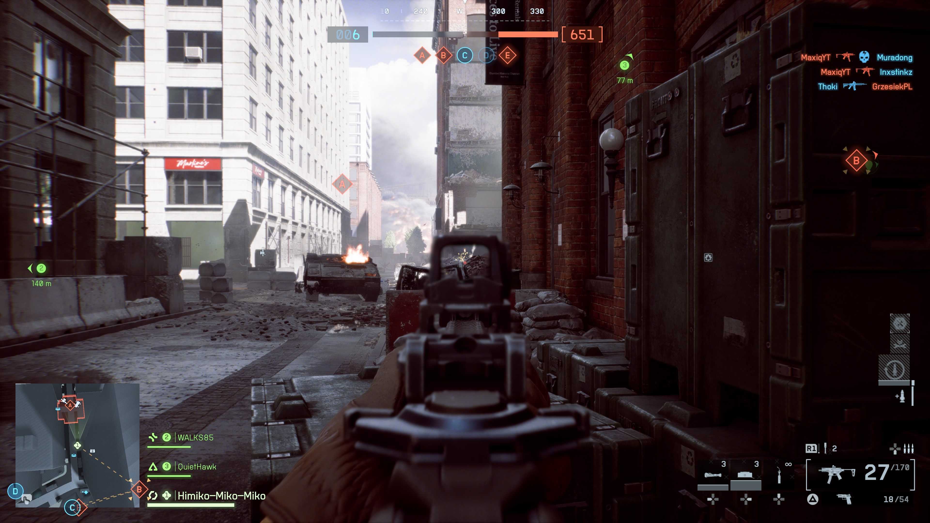A Battlefield 6 gameplay screenshot taken on PS5.