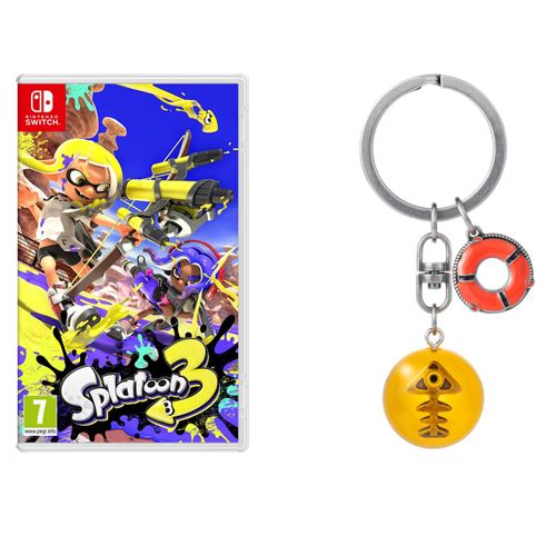 Splatoon 3 + Splatoon 3 Salmon Run Golden Egg Keyring