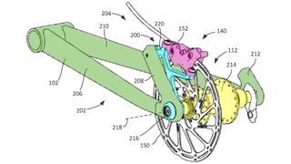 SRAM brake mount patent