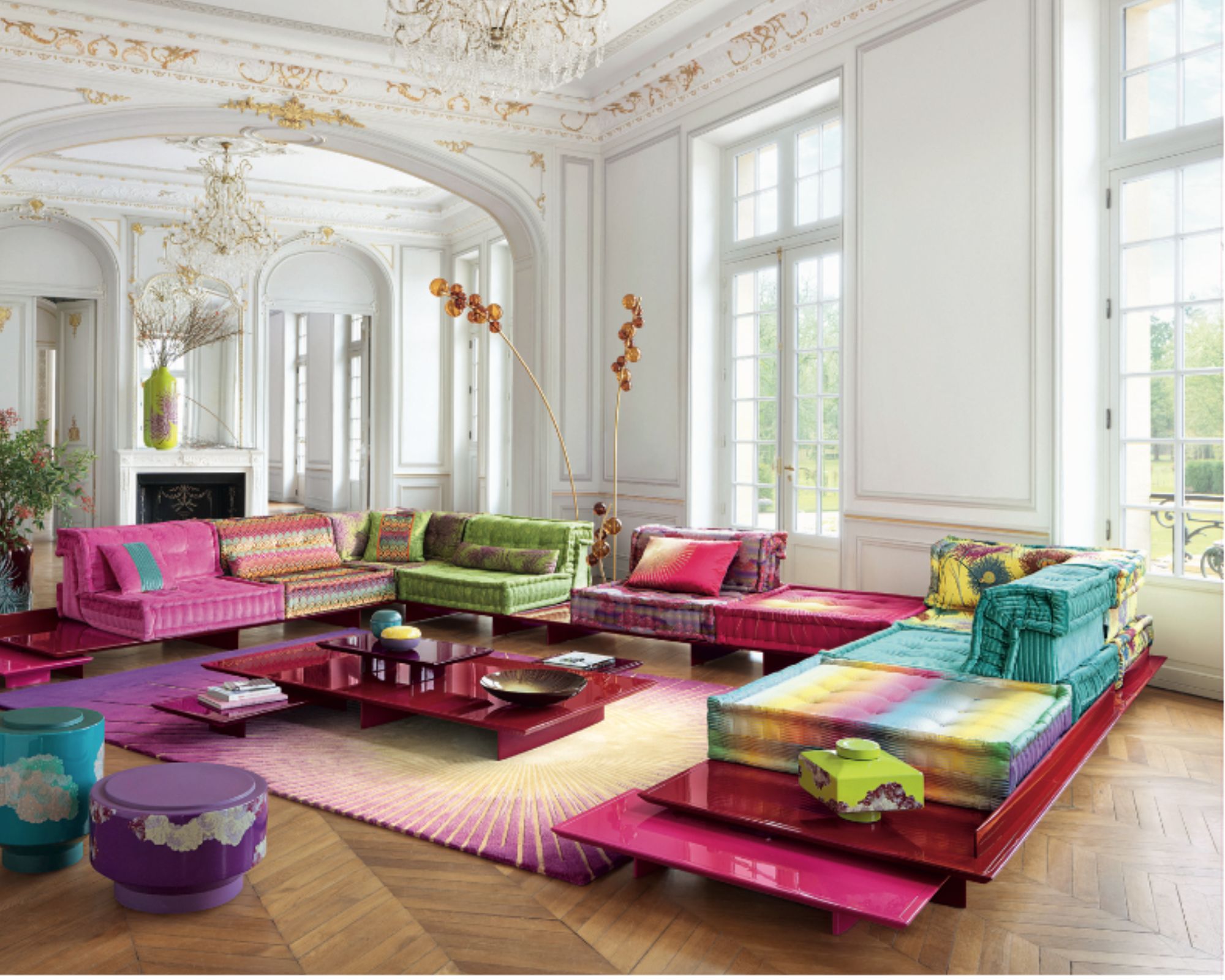 roche bobois mah jong sofa
