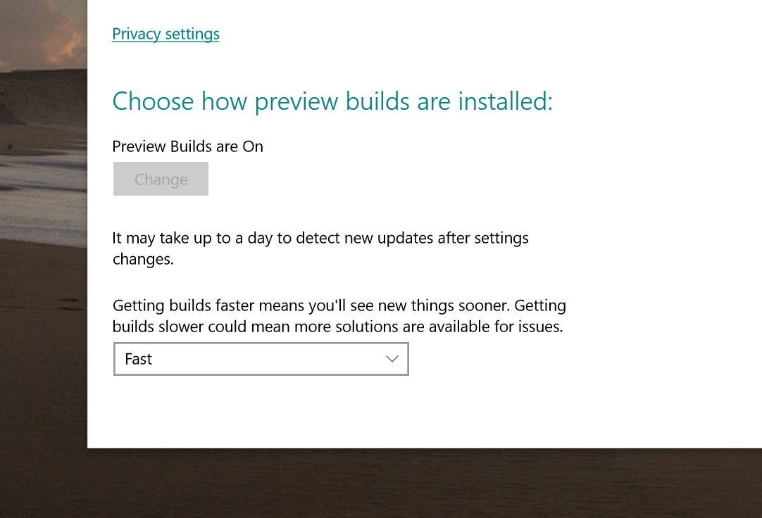 Get build version. Windows 10 build 10074.
