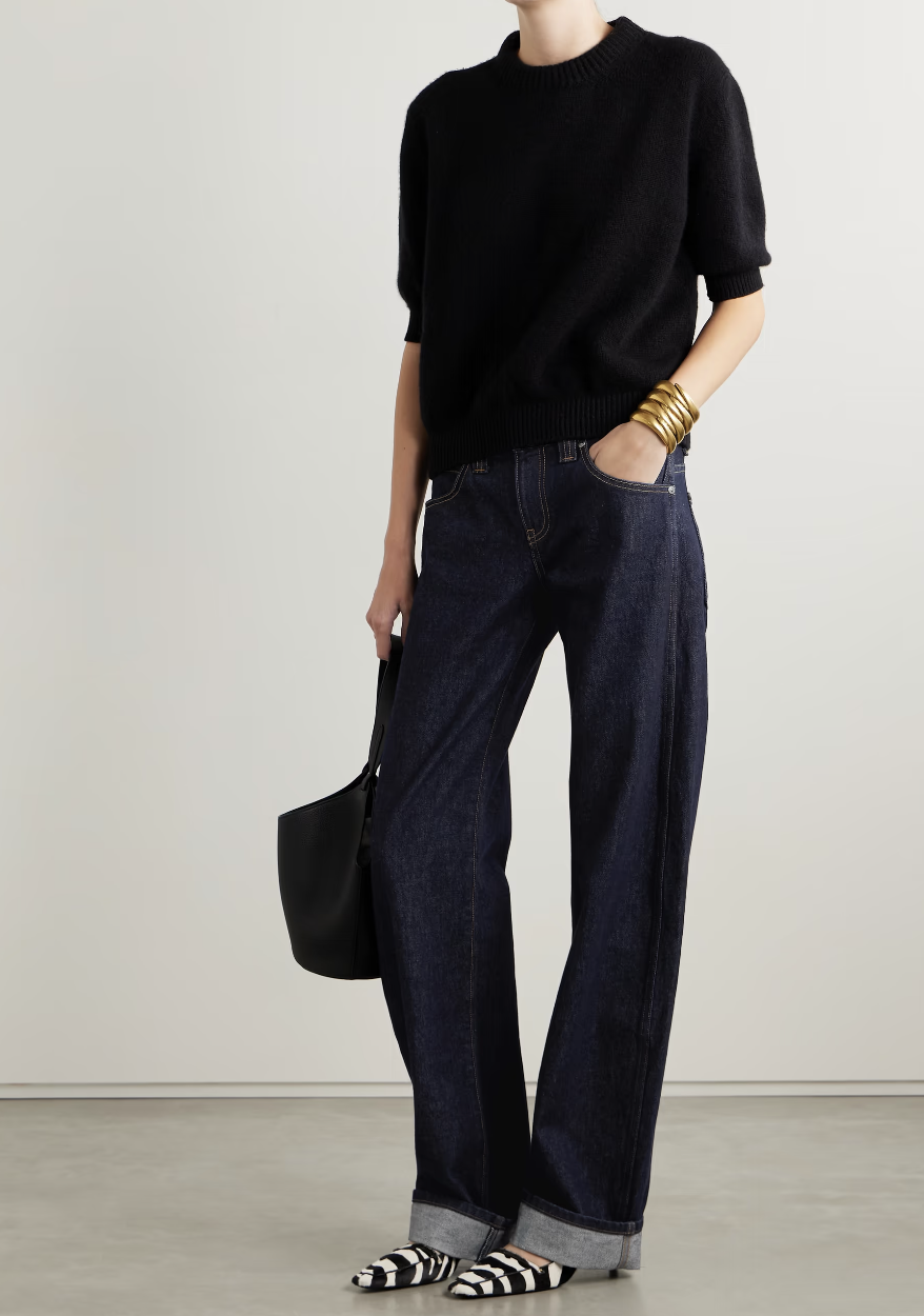 KHAITE, Karo mid-rise barrel-leg jeans