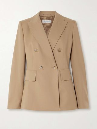 Osanna Double-Breasted Wool-Twill Blazer