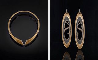 Bangle and earring