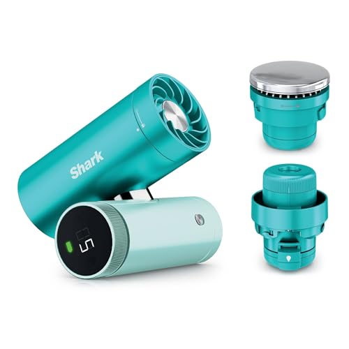 Shark Chillpill 3-In-1 Personal High-Speed Fan, Ultra-Fine Mist and Instachill System, Includes 3 Cooling Attachments, Travel-Friendly Design, Glacier Fa022ukbl