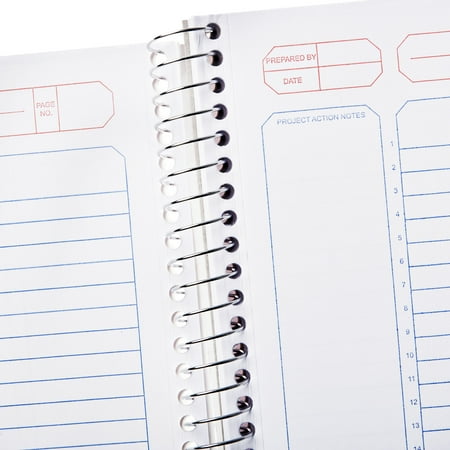Pen+gear Project Planner With Numbered Lines, White, 9.5" X 7.25", 100 Sheets