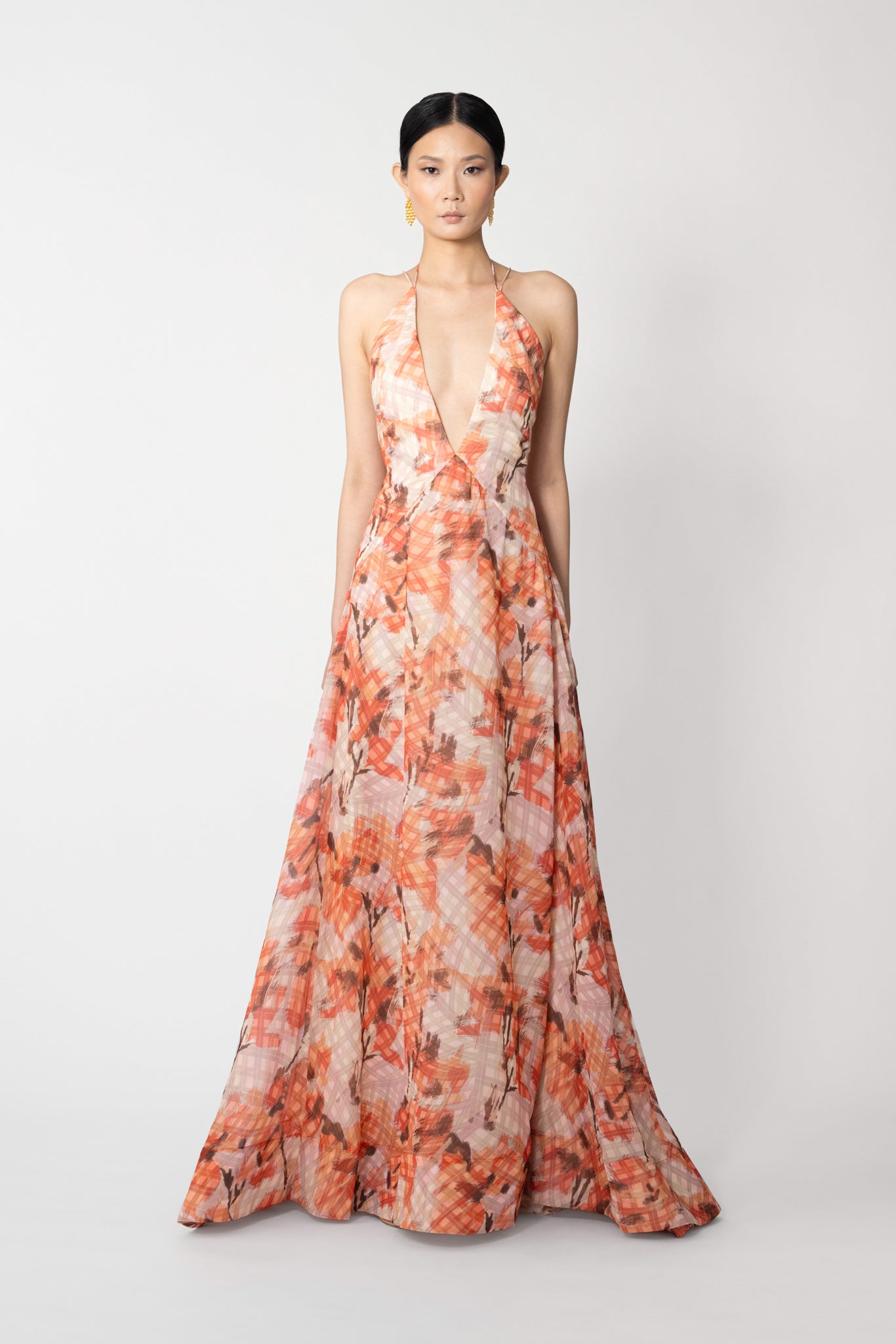 Calista Maxi Dress - Orange Multi / 00
