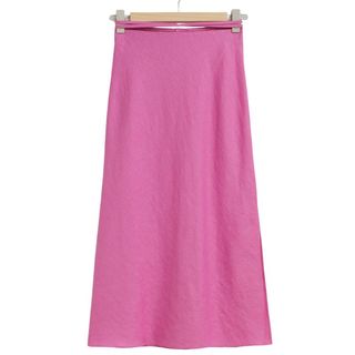 & Other Stories Linen Midi Skirt
