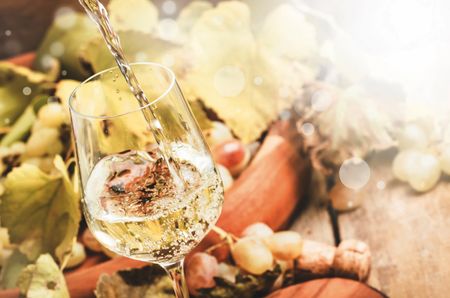 Glass of white wine