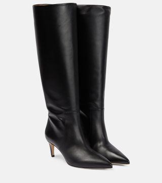 Leather Knee-High Boots