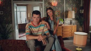 Otis (Asa Butterfield) and Ruby (Mimi Keene) together in a bedroom for Sex Education season 4