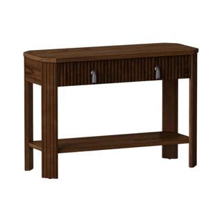 46" Laguna Nigel Fluted Wooden Console Table Brown - Threshold™ Designed With Studio Mcgee